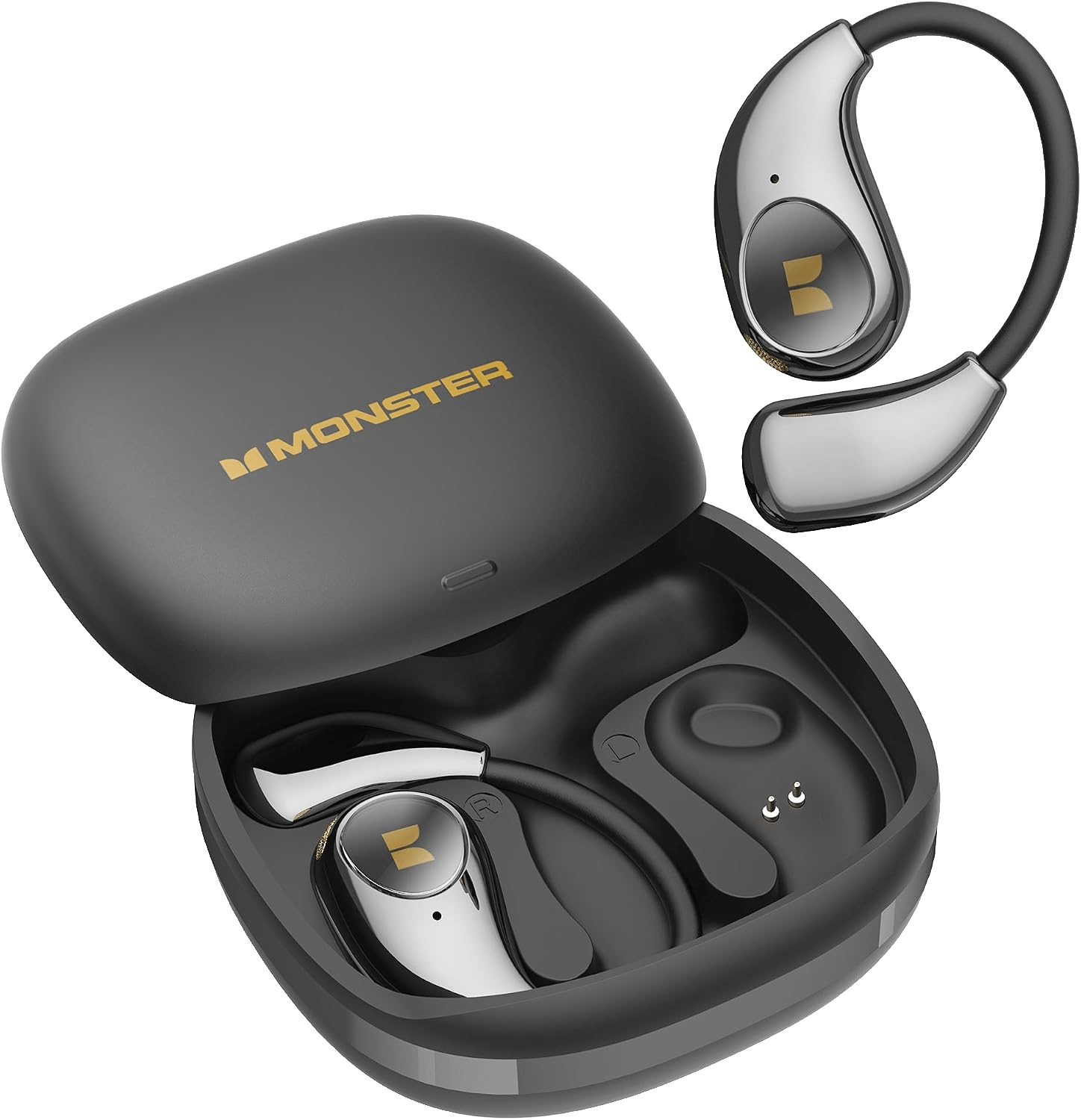 سماعة Monster AirPods Slid - أسود