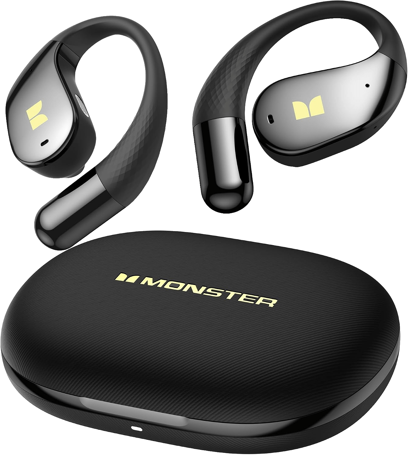 سماعة Monster AirPods Open Ear - أسود