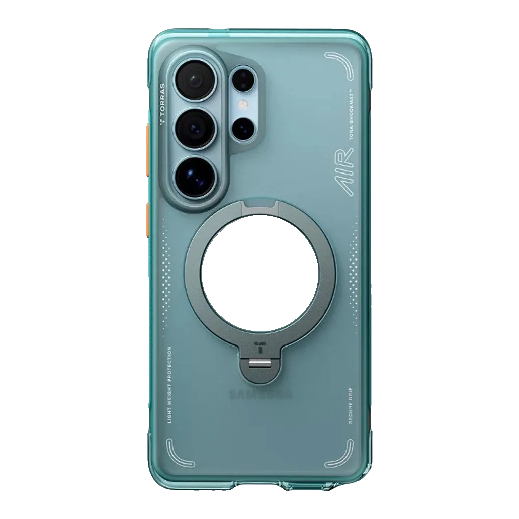 كفر TORRAS Ostand Spin Air Series -Glacier لسامسونج S26ULTRA - أخضر