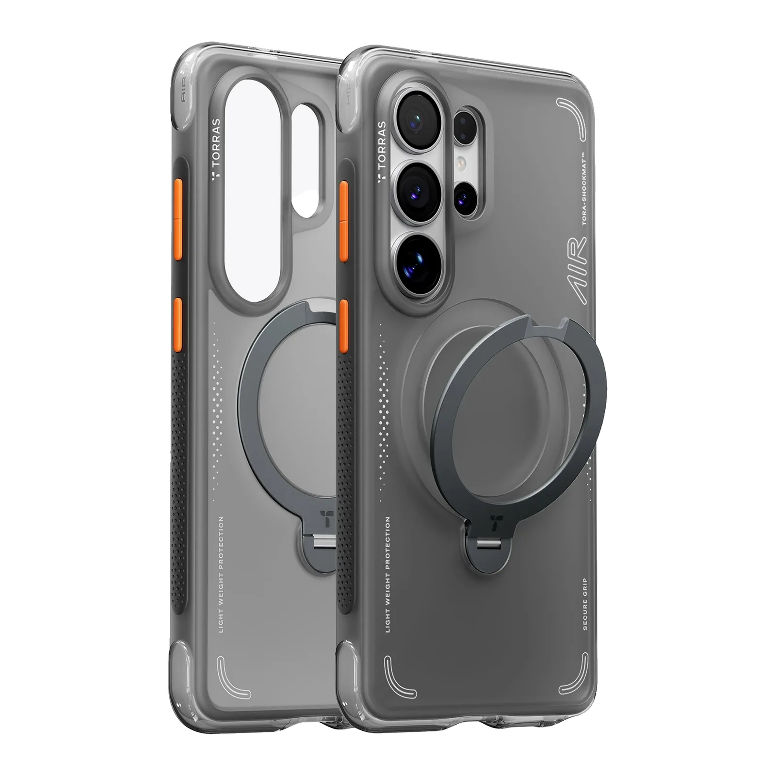 كفر TORRAS Ostand Spin Air Series لسامسونج S26ULTRA - Shadow (أسود)